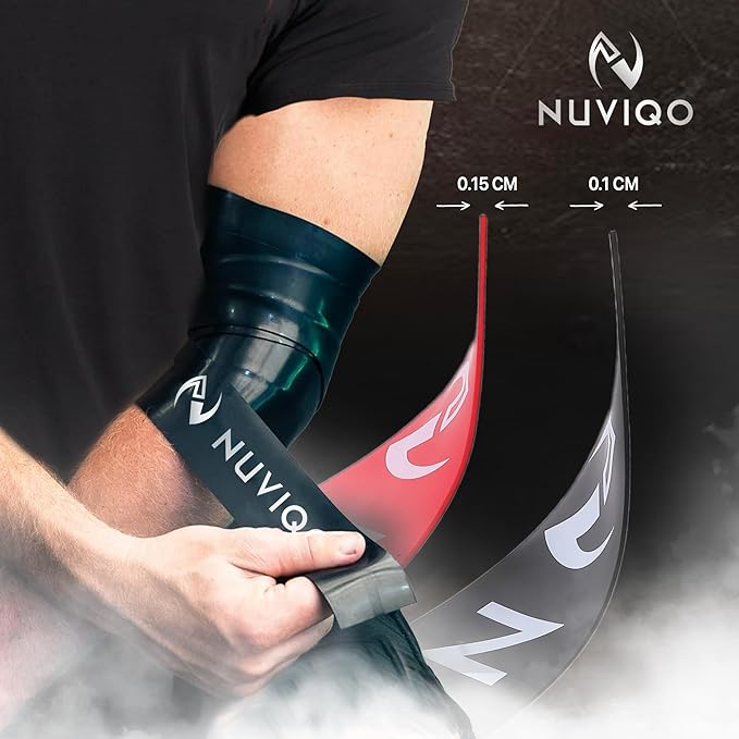 Muscle Floss Bands (Pack of 2) - Compression Bands - Mobility and Recovery Bands for Improving Movement, Increasing Circulation & Reducing Soreness
