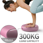 Inflated Wobble Cushion,Circular Non-slip Texture for Comfortable Sitting,Extra Thick Dyna Disc with Pump for Core Strength,Wiggle Seat to Improve Posture,Fitness,660lb Load Capacity