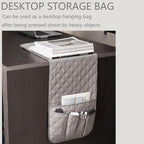Remote Control Holder for Couch, Armchair Caddy for Recliner Sofa Armrest Organizer, PU Waterproof Non-Slip Bedside Storage with 5 Pocket for Cell Phone TV Remote Magazine Tablet Glass Black