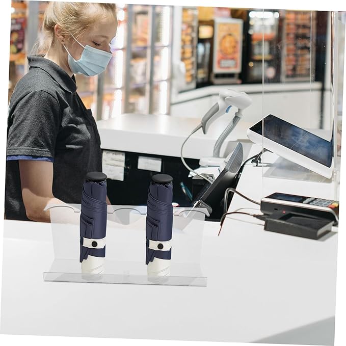 Gadpiparty Acrylic Umbrella Stand Rack with Multi-slot Design for Commercial Environments and Retail Counters, Easy Handling and Professional Product Showcase Organizer, Modern Display Holder