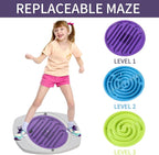 Balance Board Maze, 20 Inch Maze Balance Plate, Anti Slip Balance Board with 3 Replacement Maze Disks, Maximum Load of 165 Pounds