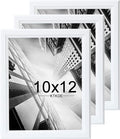 KTKDE 10x12 Picture Frame Set of 3,White Wooden frames, Vertical & Horizontal Wall Hanging for Wall or Tapletop Display,Studio Gallery Photo Frame for Photos, Posters & Art Prints