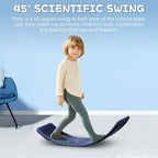 Rocker Board Balancing Training,Balance Board, Plastic Balance Seesaw Board with Elastic Ball, Improves Motor Skills and Build Core Strength, for Kids Toddlers Teens Balance Training, Balance boa