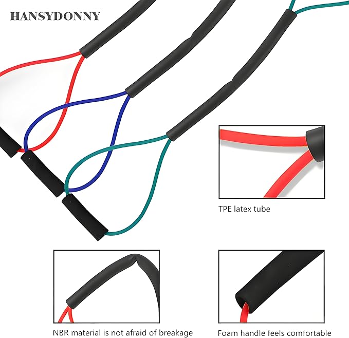𝐇𝐀𝐍𝐒𝐘𝐃𝐎𝐍𝐍𝐘 Boxing Resistance Bands for Explosive Strength and Speed Training - Enhance Your Boxing Skills Anywhere, Anytime