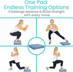 Vive Balance Pad - Foam Large Yoga Mat Trainer for Physical Therapy, Stability Workout, Knee and Ankle Exercise, Strength Training, Rehab - Chair Cushion for Adults, Kids, and Travel