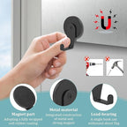 Magnetic Wreath Hanger, Heavy Duty Magnets with Hook for Refrigerator, Christmas Decoration Magnetic Hooks for Metal Front Door, Cruise Hook Hanger for Hanging Cabins Grill (L Pattern Black - 2PCS)