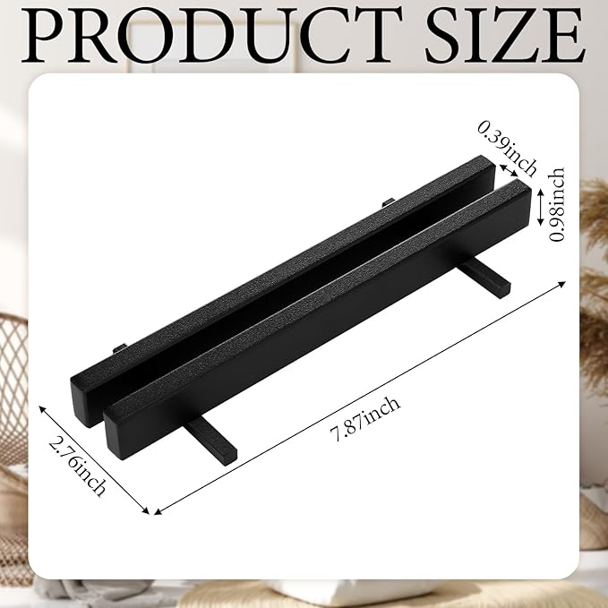 AceOrbit 2 Pcs Display Stand Tile Display Stand for Art Panels Picture Photos Plaques and Warm Glass Art Creations Collectibles Ceramic Tiles Office Trade Show Office, or Gallery(Black,Metal)