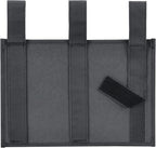 Zafit Hanging Bedside Caddy, Bedside Storage Organizer for Magazine, Phone, Remote control (Classic4 Pockets-Black)