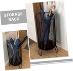 OUNONA Umbrella Stand Drip Tray Entryway Organizer for Umbrellas Canes and Walking Sticks Compact Stylish and Functional Storage for Home and Office