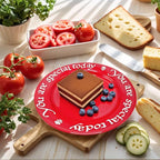 You Are Special Today Red Plate – 10.6" Ceramic Celebration Plates for Birthdays, Weddings, Anniversaries, Baby Showers, Graduations, Milestones, and Other Special Days (Red Plate)