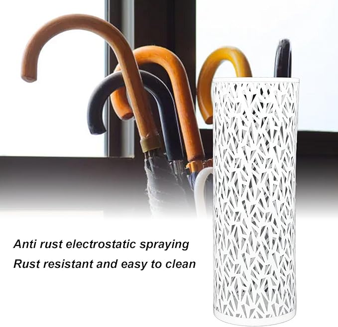 Umbrella Stand, Umbrella Holder with Stylishly Design Metal Umbrella Holder for Entryway for Home Hotel (S (30-59cm / 11.81-23.23in))