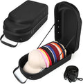 Hard baseball hat case, Hat Carrier Travel Case with Adjustable Shoulder Strap, Hat cap case for 12 Baseball Caps - Perfect for Traveling & At-Home Storage (Black)