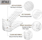 20 Pack Clear Shoe Slots Organizer Adjustable Shoe Stackers for a Pair of Shoes Rack Storage Shoe Space Saver 52% Shoe Hold Shoe Organizer for Closet