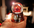 Supernatural Join The Hunt Anti-Possession Symbol Light-Up Mini Adult Snow Globe with Glitter Display | 2.75 Inches Tall