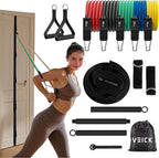 VEICK Resistance Bands, Exercise Bands, Workout Bands, Resistance Bands for Working Out with Handles for Men and Women, Exercising Bands for Fitness Weights Work Out at Home