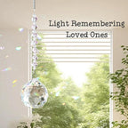 Sympathy Gifts for Loss of Loved One, Crystal Sun Catcher Rainbow Maker, Unique Condolence Memorial for Loss of Mom Dad Dog, Ideal Grief Bereavement Miscarriage Gifts (White)