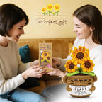 Positive Sunflower Doll Crochet with Card, Inspirational Gifts for Mother's Day Coworker Teachers Women Men Friend Daughter, Emotional Support Crochet Appreciation Gifts for Mom Birthday