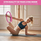 Pilates Set – Home Pilates Equipment for Women Kit with Magic Circle Pilates Ring and Ball Set, Resistance Bands & Massage Balls & Exercise Bands for Toning，Flexibility & Core Strength