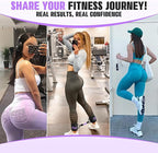 Ankle Resistance Bands with Cuffs, Resistance Bands for Working Out, Home Gym Workout Equipment for Women, Pilates Exercise, Hip, Leg, Glute Ankle Weights Training- Exercise Guides Included