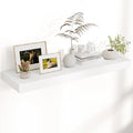 Venusmiles Floating Shelves for Wall, 40" W x 12" D x 2" H, 1 Pack of Long Wall Mounted Engineered Wood Shelves with Invisible Brackets for Living Room, Bedroom, Bathroom, Kitchen Decor, White