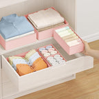 DIMJ Drawer Organizer Clothes Storage - 26 Pack Baby Dresser Organizer for Nursery, Small Fabric Closet Drawer Organizer Bins for Underwears Socks, Foldable Storage Dividers Organization for Bedroom