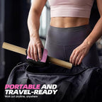 Pedal Resistance Bands with Handles, Upgrade Adjustable Manual Tension Training Pedal, Fabric Resistance Band with Wood Handles, Multifunction Fitness Bands for Abdomen, Waist, Arm, Leg