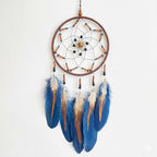 Dream Catchers Handmade Feather for Kids Bedroom Wall Hanging Decoration Decor Nursery Wall Art Ornament Craft