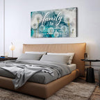 AIYISU Inspirational Family Wall Art Farmhouse Home Decor Dandelion Botanical Canvas Prints Rustic Family Saying Sign Kitchen Artwork for Living Room Dining Room Hallway Home Decoration 29.53x 57.87