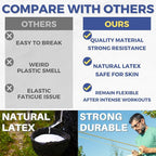 LEZER Resistance Bands - Pull Up Bands for Home Gym Fitness, Stretching, Physical Therapy & Training - Includes Instruction