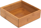 Lipper International 8183S Bamboo Wood Stacking Drawer Organizer Box, 6" x 6"