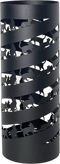 Mango Steam Round Cat Spiral Umbrella Stand 22" Tall, Black