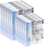 Amazon Basics Roll-Up Travel Compression Storage Bags for Clothes and Towels, No Vacuum Needed, Clear, 12 Pack (6 Small & 6 Medium)