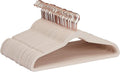 Amazon Basics Space Saving Slim Velvet Non-Slip Suit Clothes Hangers, Sturdy Construction, Closet Organizer, Pack of 50, Blush Pink/Rose Gold