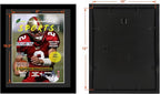 Goldfinch 4 Packs Sports Magazine Frames Displays Magazines Measuring 8 x 10.5 inches with Black Core Matting,Suitable for 1994-Current Collector's Edition Sports Magazines with Installed Hangers