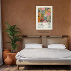 Abstract Yayoi Kusama Posters Japanese Wall Art Vintage Tokyo Aesthetic Prints Yayoi Kusama Inspired Japanese Gallery Wall Art for Stylish Room Bedroom Living Room Decor 11x14in Framed