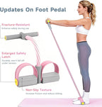 Pedal Resistance Bands with Handles, Durable 6-Tubes Multifunction Pedal Resistance Band, Natural Rubber Foot Pedal Resistance Bands, Fitness Resistance Bands for Abdomen, Waist, Arm, Leg