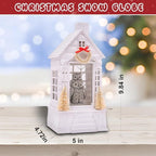 Owl Christmas Snow Globe Lantern with 8 Music Songs & 6H Timer Water Snow Globe Lantern USB & Battery Operated for Christmas Festival Decorations Gifts (Owl)