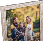 Lyeasw Rustic 8x10 Picture Frame Set of 12, Multi Woodgrain Farmhouse Photo Frames for Wall or Tabletop, Beige