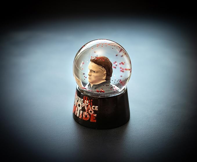 Halloween Michael Myers No Place to Hide Mini Snow Globe with Swirling Glitter Display | Horror Movie Collectible Keepsake | 3 Inches Tall