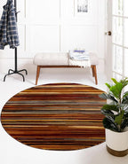 Unique Loom Barista Collection Area Rug - Icatu (10' Round, Beige/Brown)