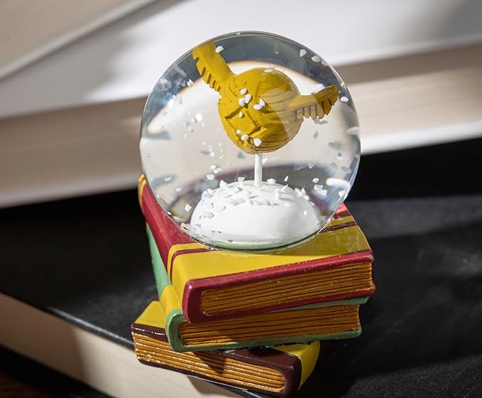 Harry Potter Golden Snitch Mini Snow Globe with Swirling White Flakes | Collectible Keepsake Display | 3 Inches Tall