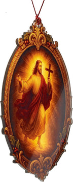 Christian Christmas Ornament 2026 - Religious Christmas Ornaments - Acrylic Ornament Christian Christmas Decor Gifts for Friends, cowoker, Men, Women, Office RUSATEN Tmlnativity