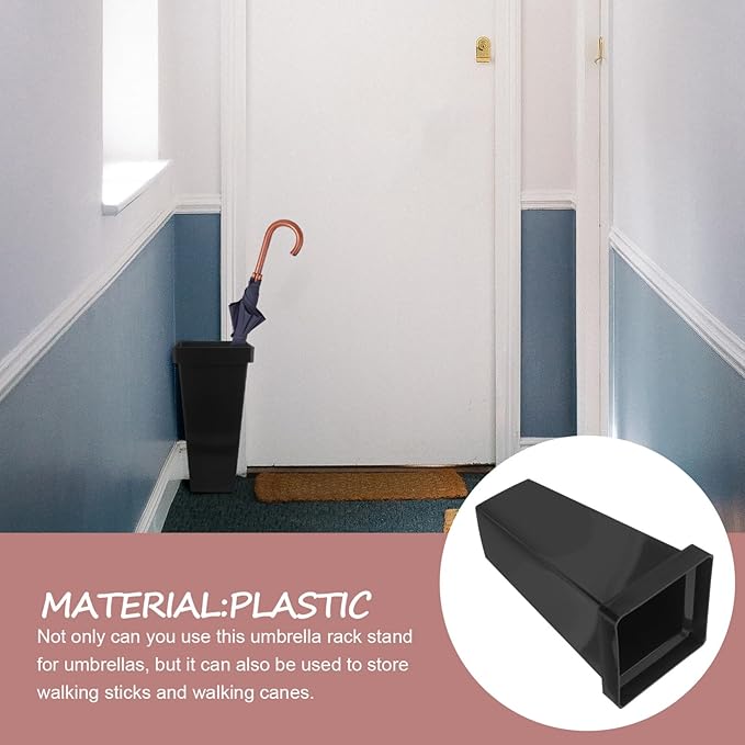 Vertical Umbrella Storage Bucket Sturdy Plastic Umbrella Stand for Entryway for Organizing for Home Office and Porch Decor