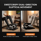 Sweetcrispy Compact Under-Desk Elliptical – Quiet Mini Pedal Exerciser with Adjustable Speed and LED Display, Portable Workout Equipment for Home or Office