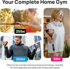INEVIFIT Resistance Band Set, 150 LBS Stackable Workout Bands for Strength Training, Yoga, Pilates, and Full Body Workout, Includes Door Anchor, Handles, Ankle Straps, Carrying Bag, and Exercise Guide