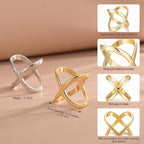 SYWDUDUCLT Scarf Ring for Women's Shawl, Silk Neckerchief, Tshirt, Gold/Sivler, S/M/L, 2 Pcs