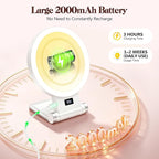 B Beauty Planet Magnifying Mirror with Light 30X, 2000mAh 1X/ 30X Magnifying Makeup Mirror with Standable Base & Tweezers, 3 Color Modes with Adjustable Brightness& Smart Display, Foldable for Travel