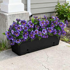 Fake Artificial Flowers for Outdoors Decoration,4 Bundles Silk Faux Spring Flowers with Plants Leaves UV Resistant for Planter Front Door Porch Yard Patio Window Box Home Indoor Decor