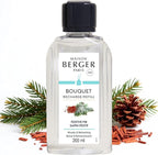 Maison Berger Festive Fir Fragrance Refill – 200mL (6.76 Fluid Ounces) Scented Oil for Reed and Ceramic Diffusers Woody and Fresh Pine Aroma for Holiday Ambiance – Seasonal Edition