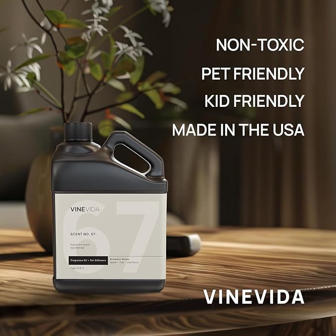 VINEVIDA [128 Oz] Spa Retreat Fragrance Oil for Cold Air Diffusers - Essential Oils for Diffuser Oil Refill & Air Freshener Room Spray